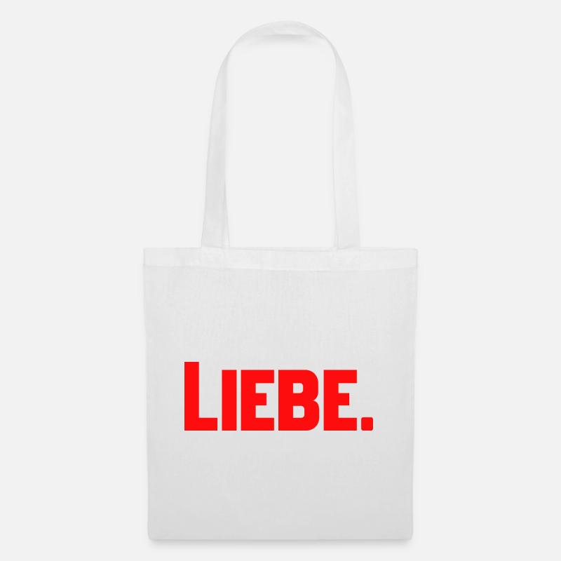 Liebe - Stoffbeutel - Weiß