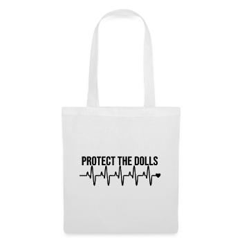 Protect_the_Dolls_love - Stoffbeutel - Weiß - Vorne