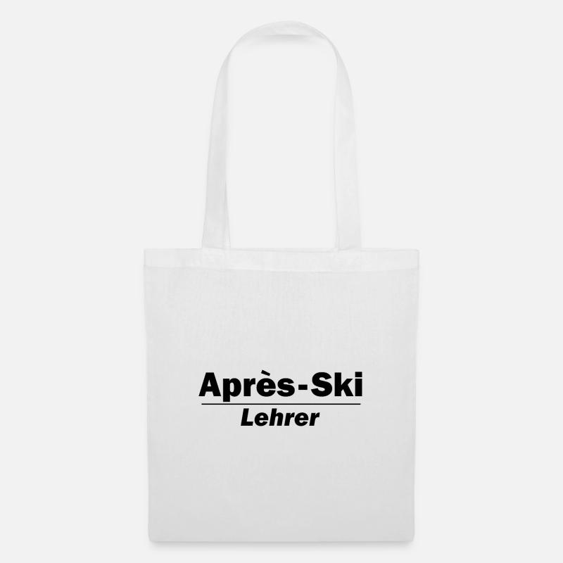 Après-Ski Lehrer - Stoffbeutel - Weiß