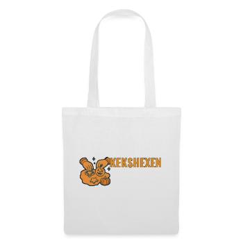 Kekshexen. – Humorvolle Halloween-Keks Motiv. - Stoffbeutel - Weiß - Vorne