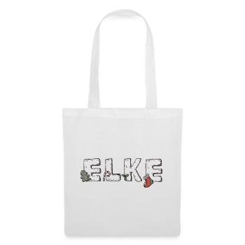 Elke Weihnachtszauber  - Stoffbeutel - Weiß - Vorne