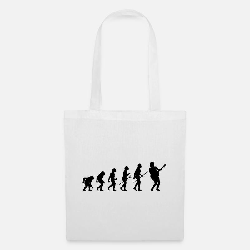 guitar guitar evolution - Tote Bag - white