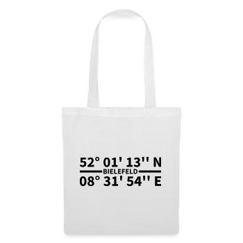 Bielefeld coordinates - Tote Bag - white - Front