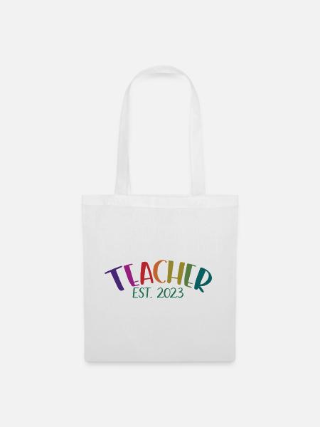 Lehrer Est. 2023 Graduate Education Teacher Geschenk - Stoffbeutel - Weiß