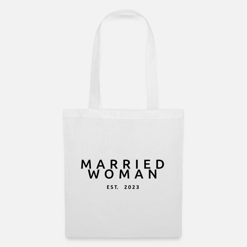 2023 Brautdusche Hochzeitsgeschenk - Stoffbeutel - Weiß