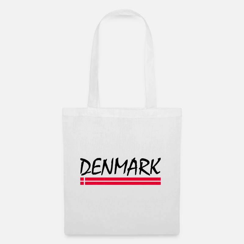 Dänemark - Stoffbeutel - Weiß