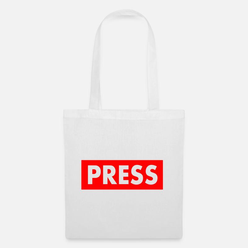 Press - Stoffbeutel - Weiß