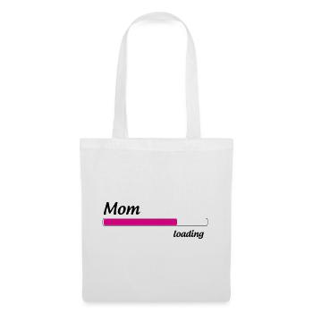 Maman loading... Please Wait - Future Mère - Sac en tissu - blanc - Devant
