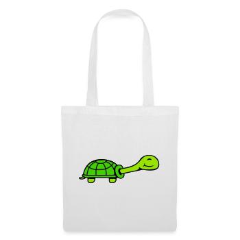 turtle cute smiling happy funny - Tote Bag - white - Front
