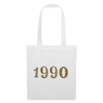 Geburtstagsgeschenk 1990 Vintage 1990 - Stoffbeutel - Weiß - Vorne