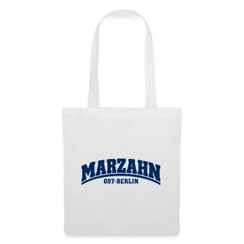 Marzahn - Ost-Berlin - Bezirk - Deutschland - Stoffbeutel - Weiß - Vorne