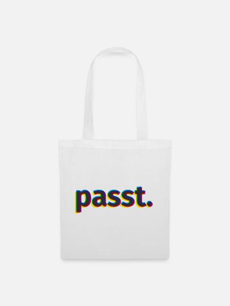 passt. - Stoffbeutel - Weiß
