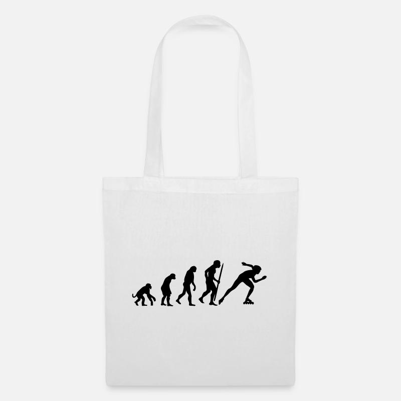 Evolution of inline speed skating - Tote Bag - white