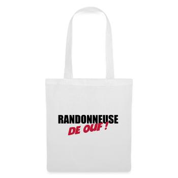 Randonneuse de ouf ! - Sac en tissu - blanc - Devant