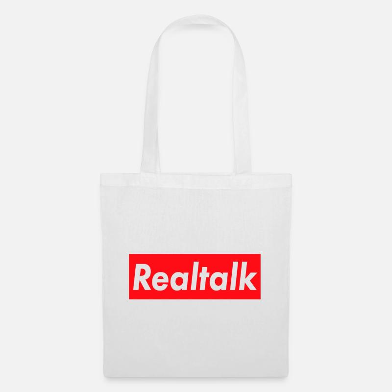 Realtalk - Stoffbeutel - Weiß