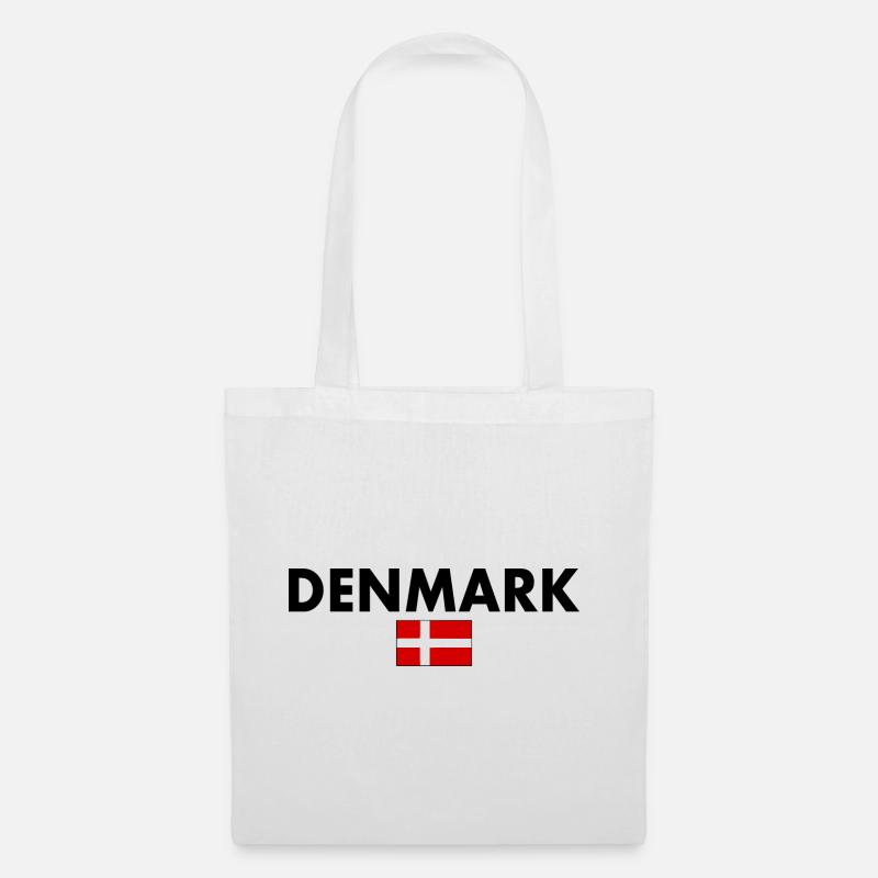 Dänemark - Stoffbeutel - Weiß