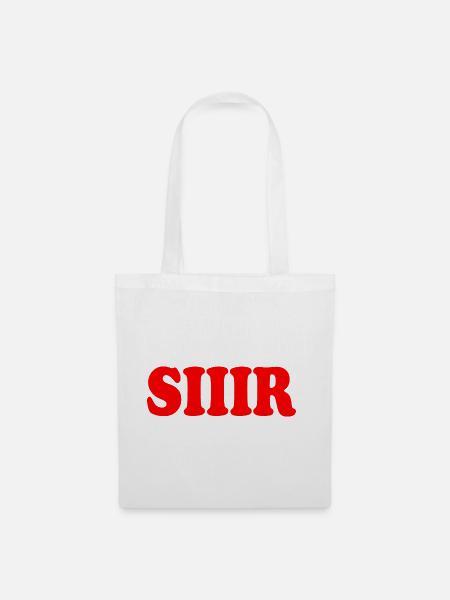 Sir siir siiir - Stoffbeutel - Weiß
