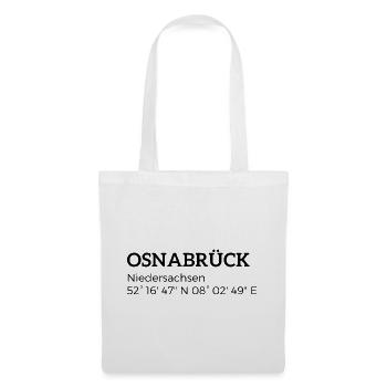 Osnabrück Lower Saxony coordinates - Tote Bag - white - Front
