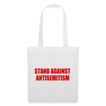 stand against antisemitism - Stoffbeutel - Weiß - Vorne