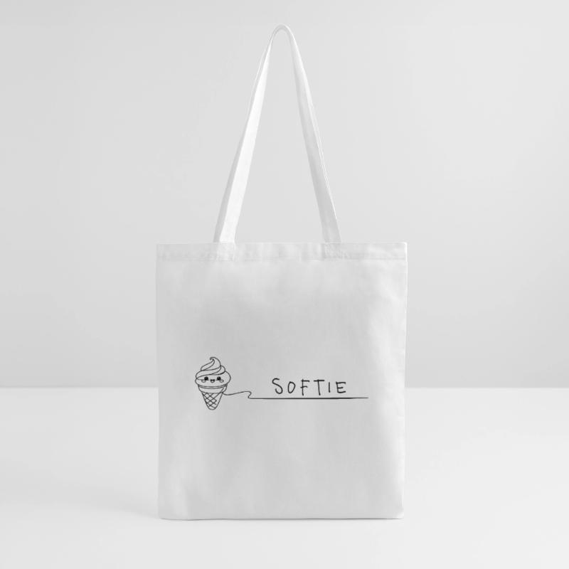 Softie Süßes Softeis Doodle Line Art Tote Bag