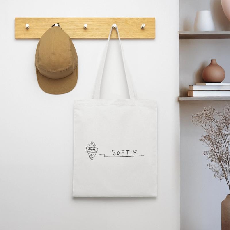 Softie Süßes Softeis Doodle Line Art Tote Bag