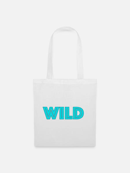 Wild Neon Lettering - Tote Bag - white