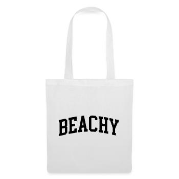 Strandig-minimalistischer Sommer-Strandstil - Stoffbeutel - Weiß - Vorne