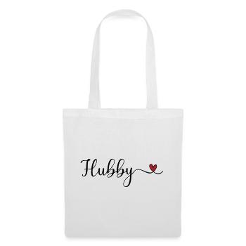 Hubby Heart - Stoffbeutel - Weiß - Vorne
