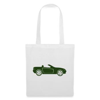 Auto Cabrio Silhouette - Stoffbeutel - Weiß - Vorne
