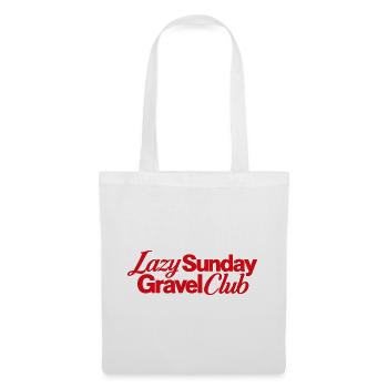 Lazy Sunday Gravel Club Logo - Stoffbeutel - Weiß - Vorne