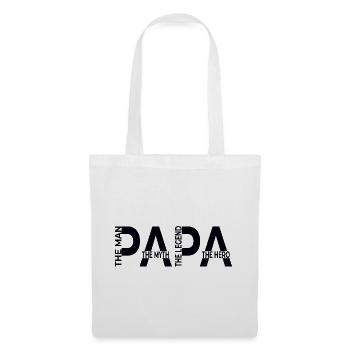 Dad – The Man, The Myth, The Legend, The Hero - Stoffbeutel - Weiß - Vorne