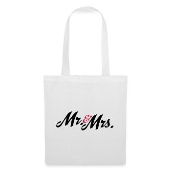 mariage - Sac en tissu - blanc - Devant