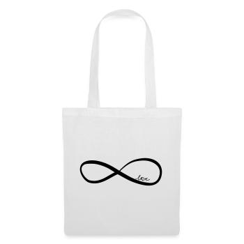 amour pour toujours - Sac en tissu - blanc - Devant
