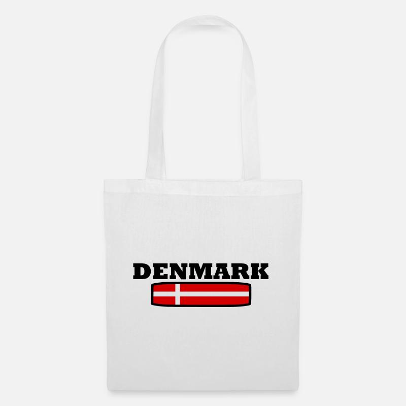 dänemark - Stoffbeutel - Weiß