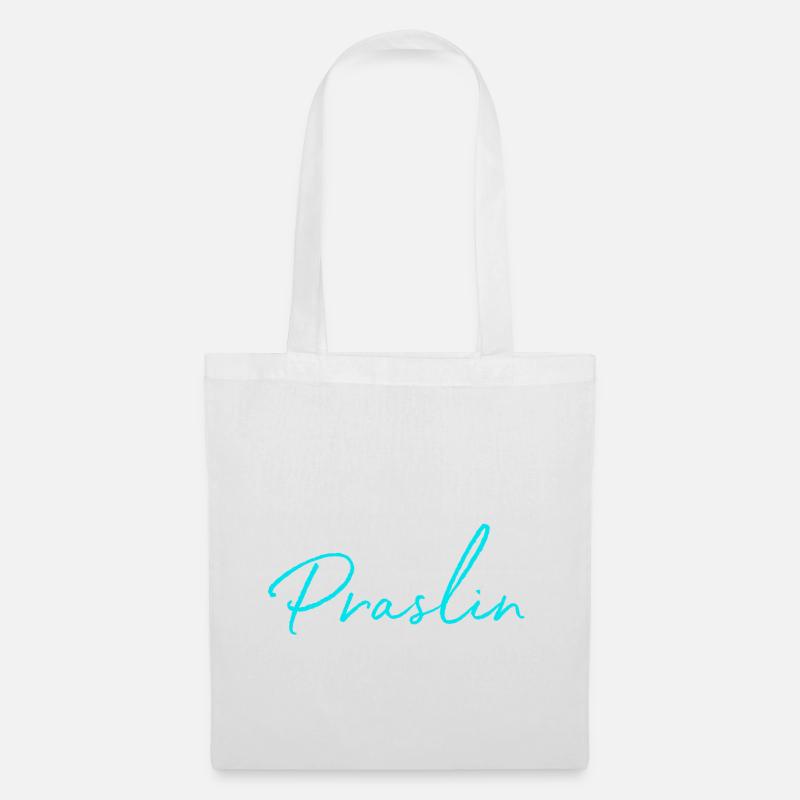 Meerglück Praslin - Stoffbeutel - Weiß