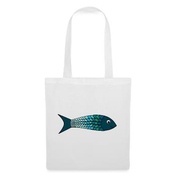 SARDINE. FISH. APRIL FOOL. EASTER. SEA - Tote Bag - white - Front