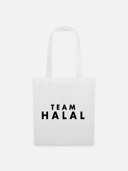 Team halal - Stoffbeutel - Weiß