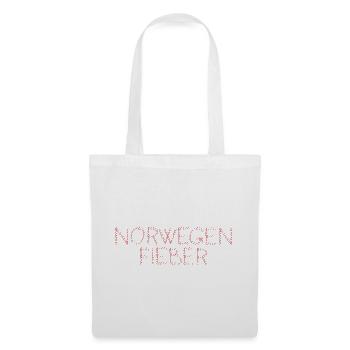NorwegenFieber Typo-Design - Stoffbeutel - Weiß - Vorne