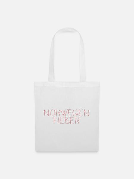 NorwegenFieber Typo-Design - Stoffbeutel - Weiß