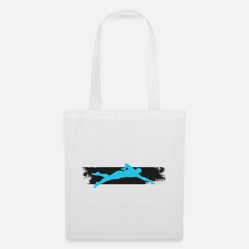 Nageur - Sac en tissu - blanc