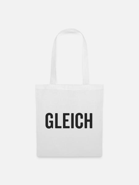 Gleich Statement Design - Stoffbeutel - Weiß