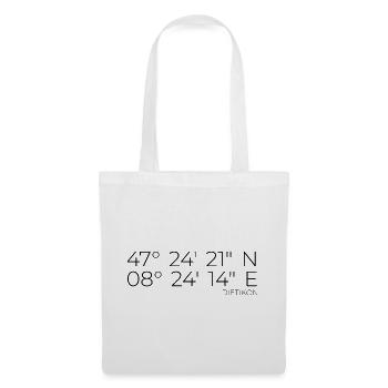 Coordonnées Dietikon Zurich - Sac en tissu - blanc - Devant