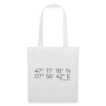 Coordonnées Zofingen, Suisse - Sac en tissu - blanc - Devant