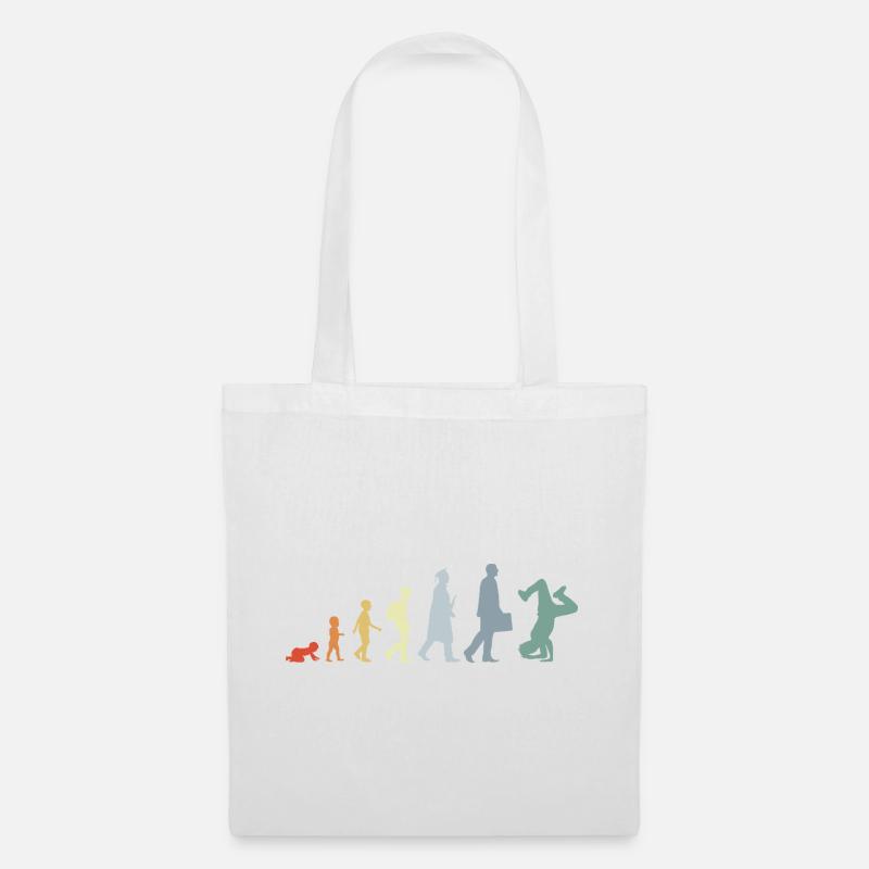 Vintage Breakdancer Evolution - Sac en tissu - blanc