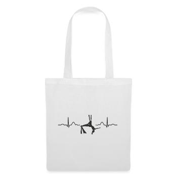 Vertical Scarf Heartbeat Aerial Acrobatics Aerial Silk - Tote Bag - white - Front