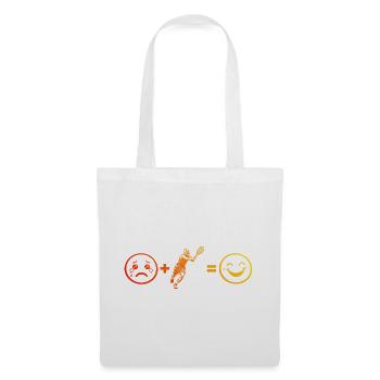 Idée cadeau pour un tennis avec tennis - Sac en tissu - blanc - Devant