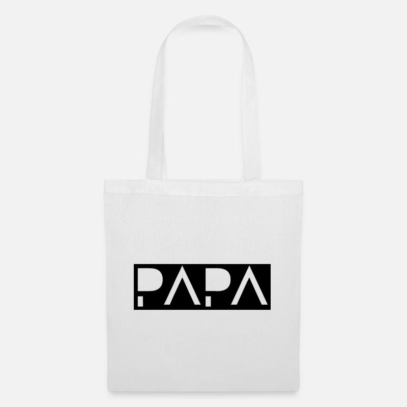 Papa  - Stoffbeutel - Weiß