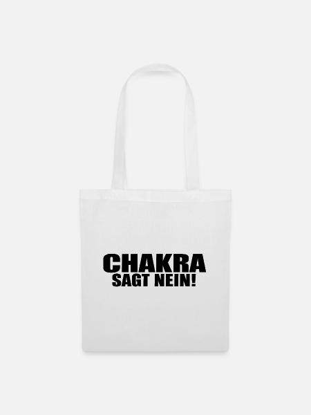 Chakra Sagt Nein! - Stoffbeutel - Weiß