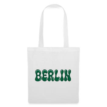 Berlin Psychedelic Green Black - Stoffbeutel - Weiß - Vorne