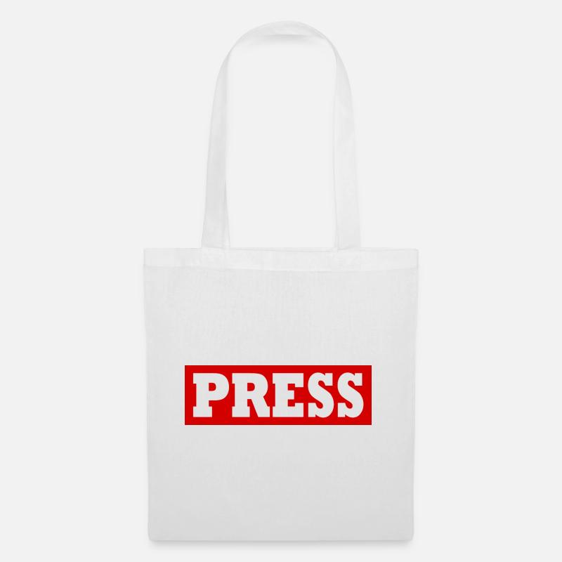 Press - Stoffbeutel - Weiß